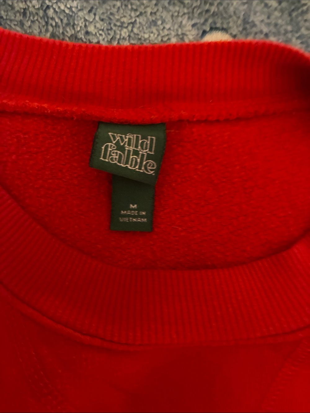 wild fable Red Crewneck Sweatshirt - Picture 2 of 2